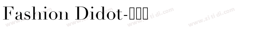 Fashion Didot字体转换